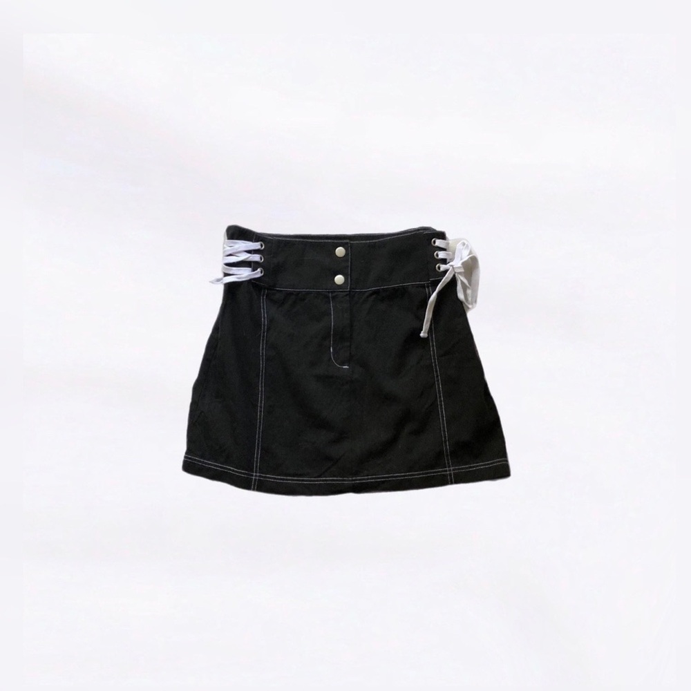 asos ⋆ lace up skirt